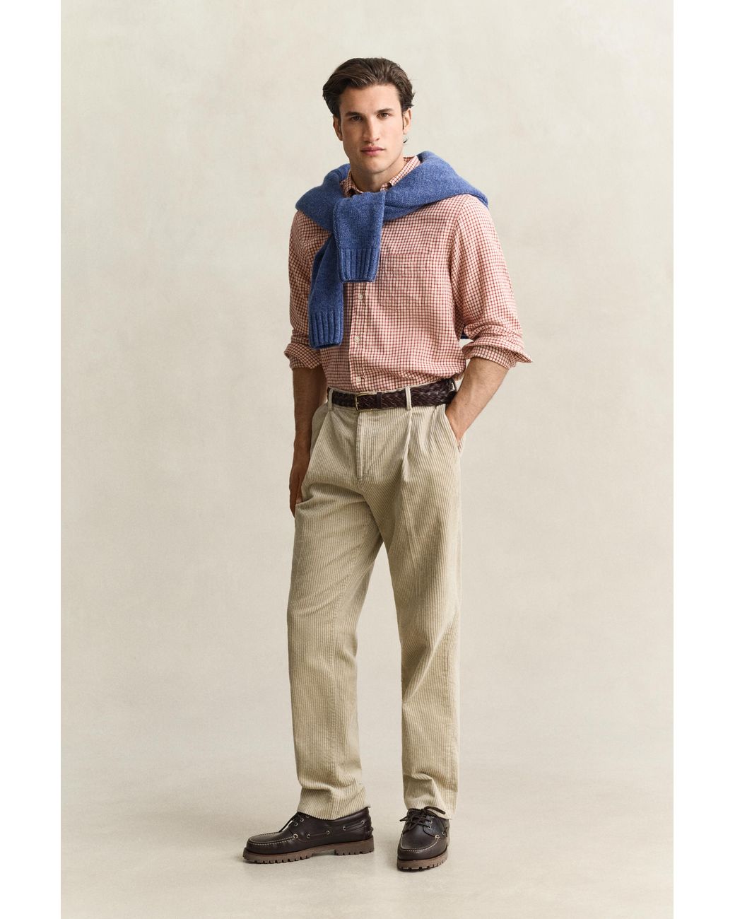 Gant Natural Checked Windblown Flannel Shirt for men