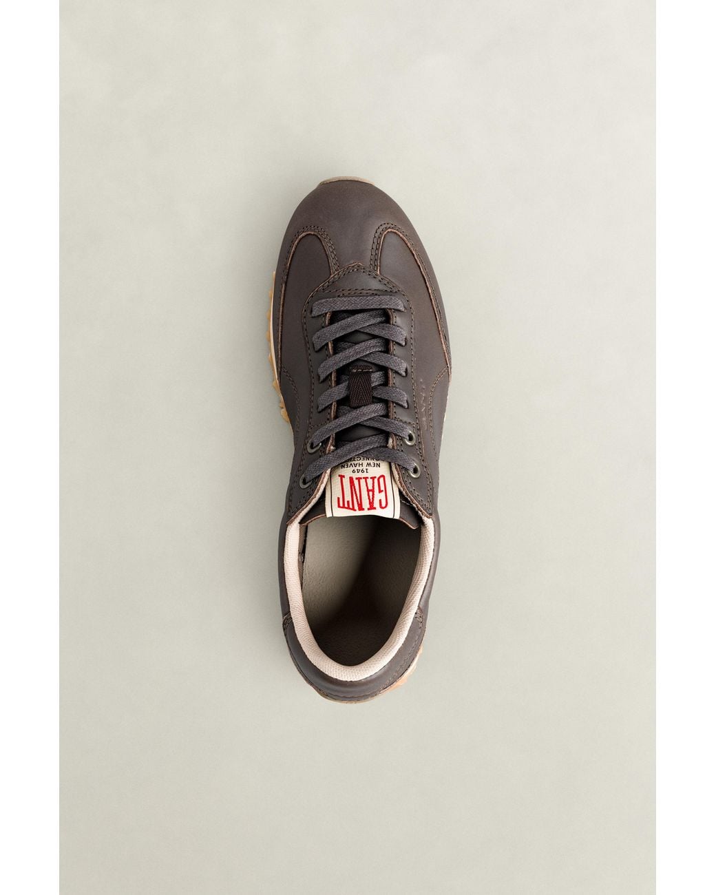 Gant Gray Beja Leather Sneakers Dark