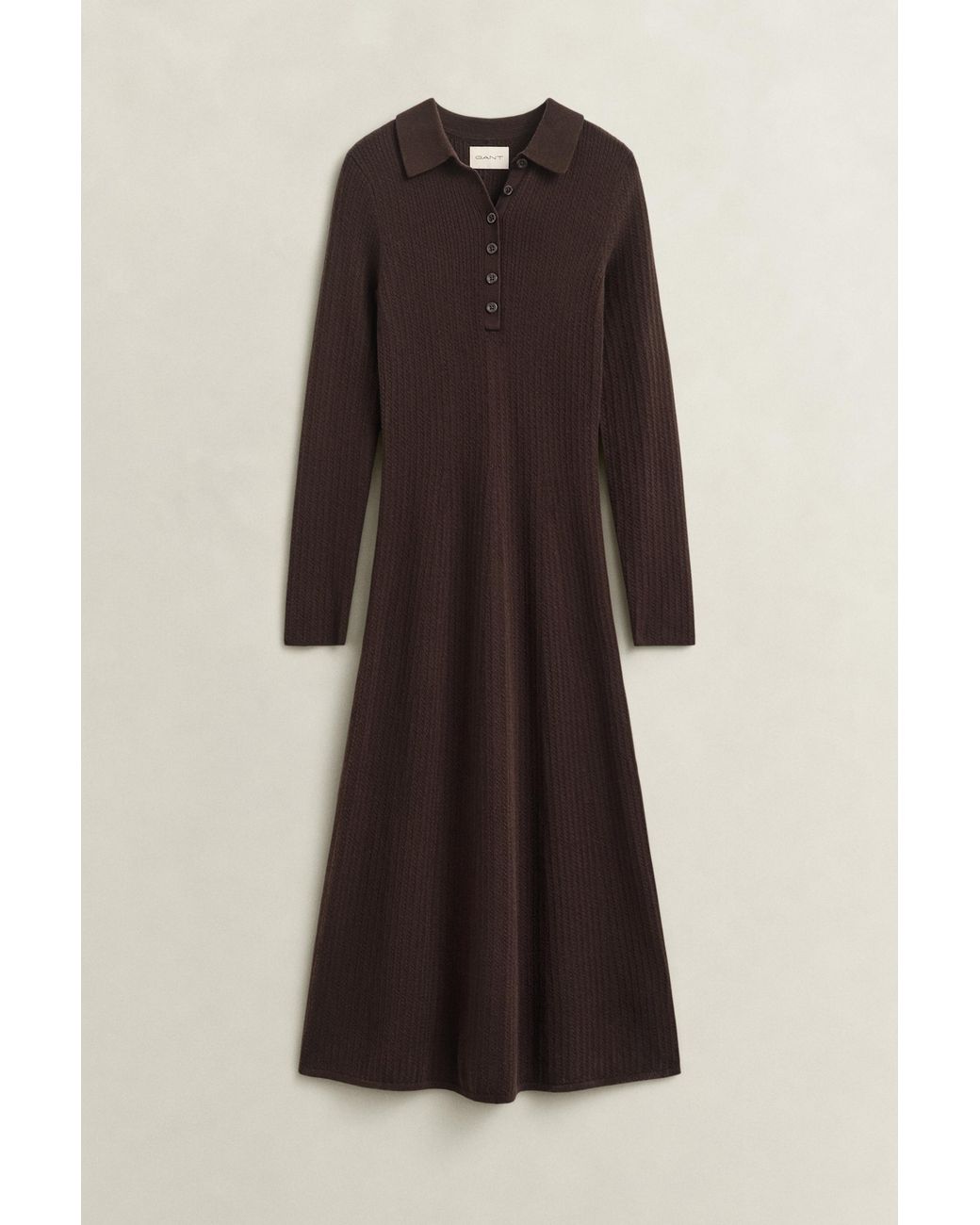 Gant Natural Cable Knit Dress Deep