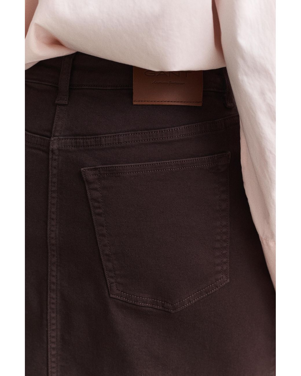 Gant Natural Twill Colored Pencil Skirt Deep