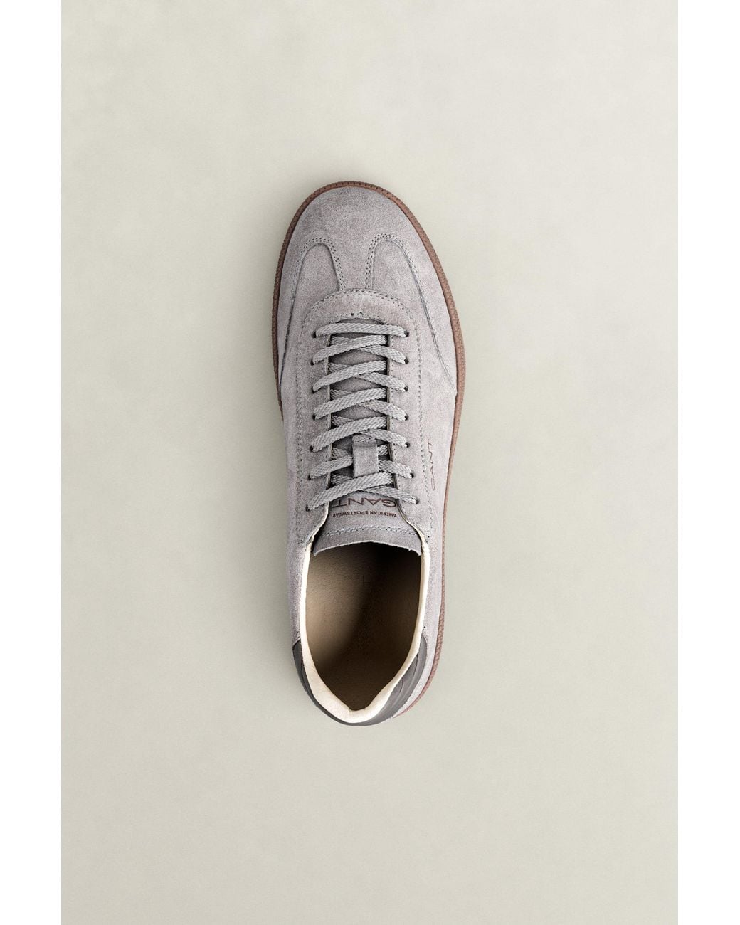Gant Gray Cuzmo Suede Sneakers Concrete for men