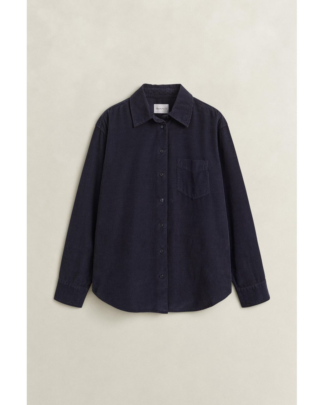 Gant Blue Relaxed Corduroy Shirt Evening