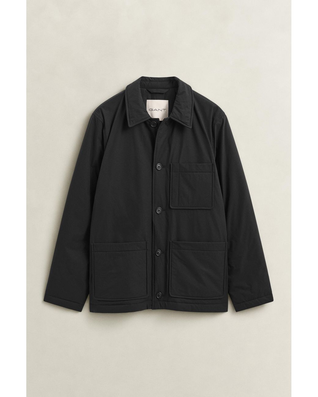 Gant Black Padded Chore Jacket for men