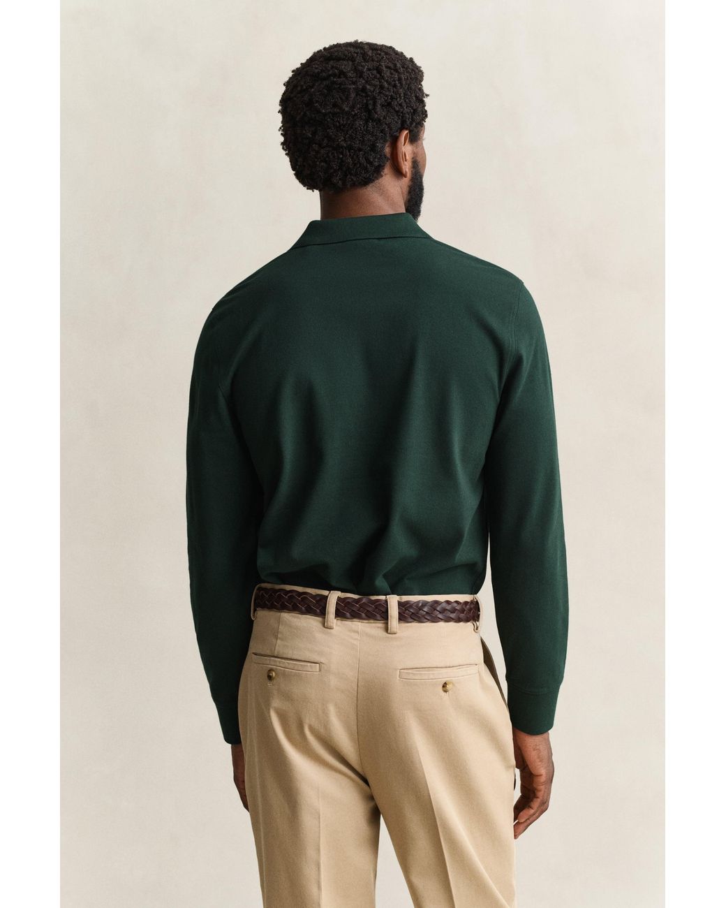 Gant Green Shield Piqué Rugger Tartan for men