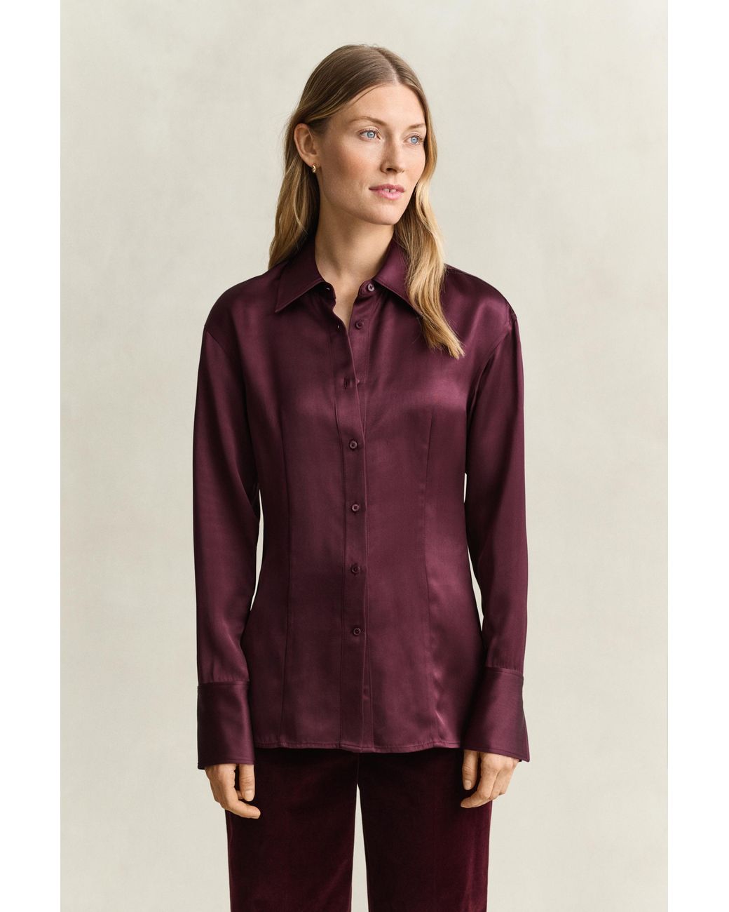 Gant Purple Slim Shirt