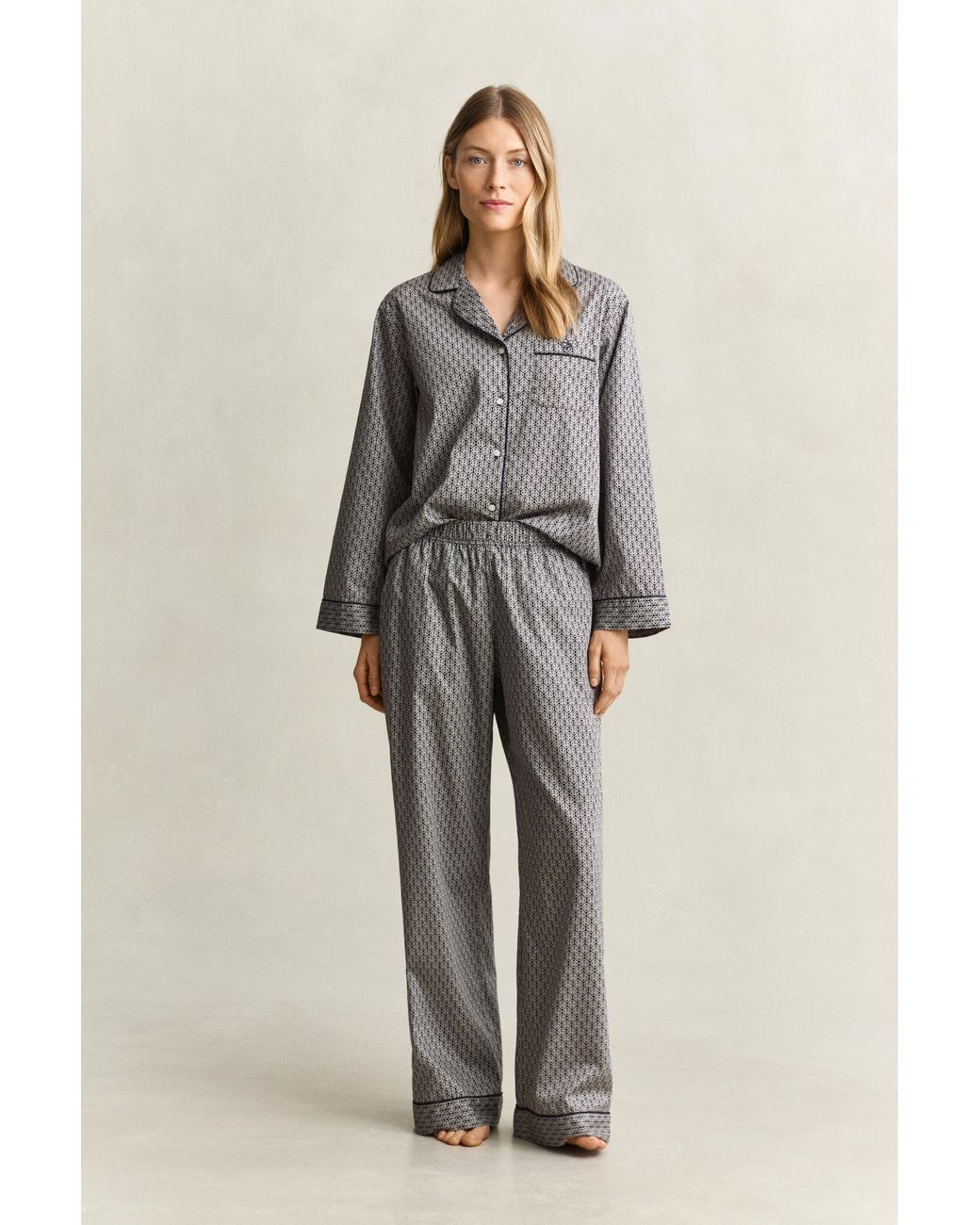 Gant Natural Printed Pajama Set Evening