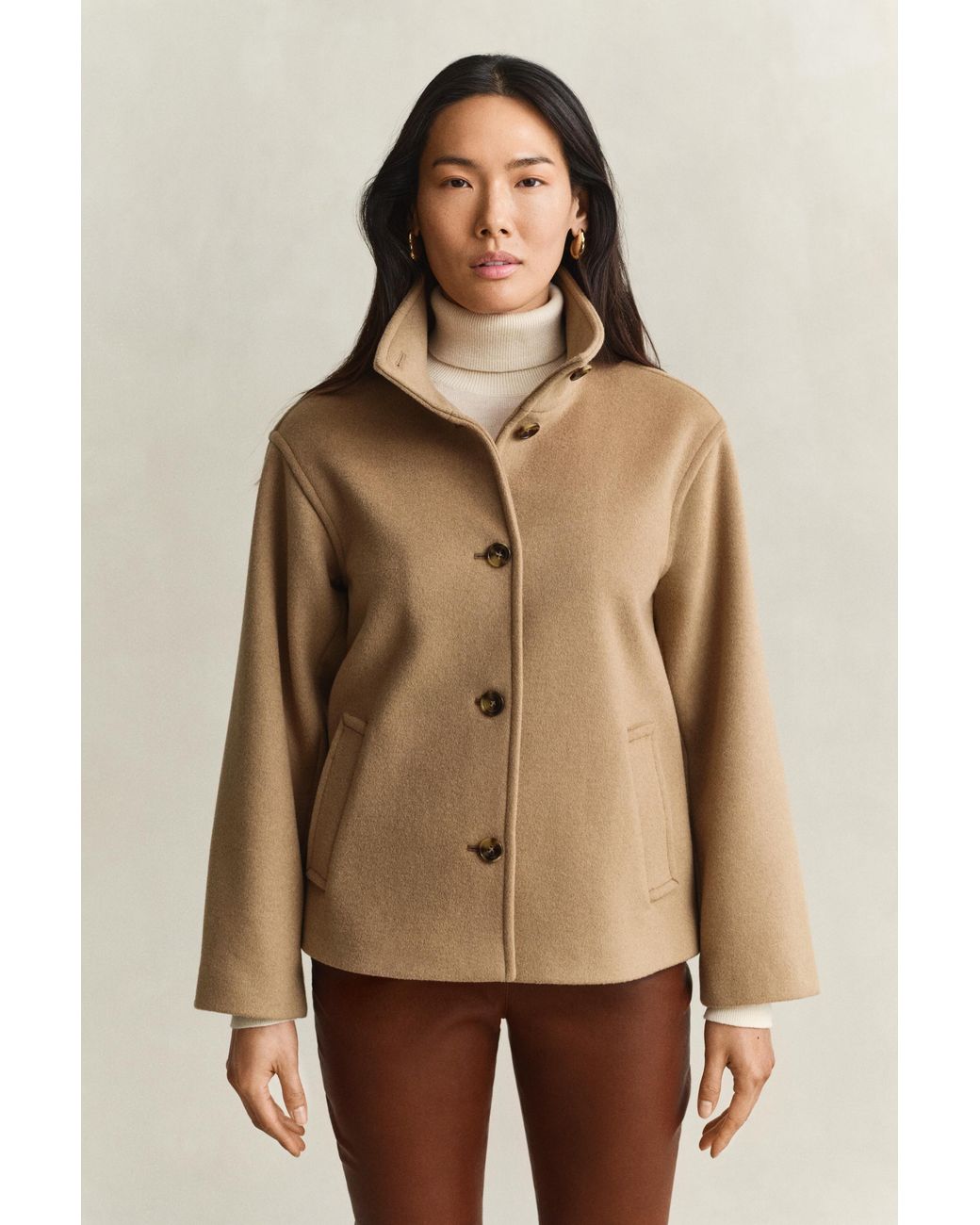 Gant Natural Wool Blend Jacket Warm