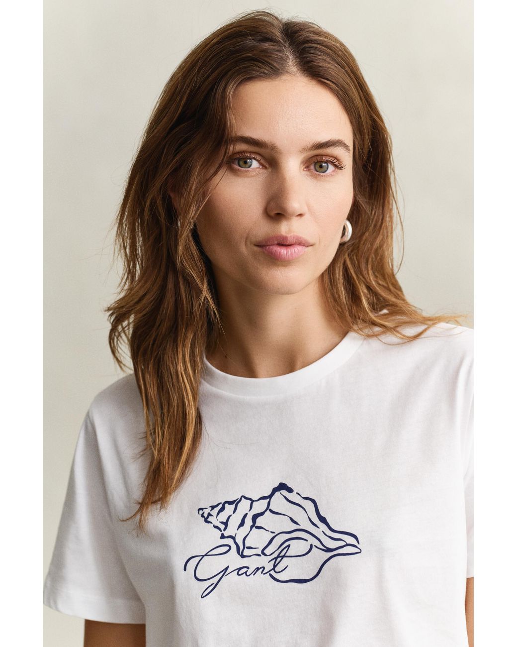Gant Natural Graphic Print T-Shirt