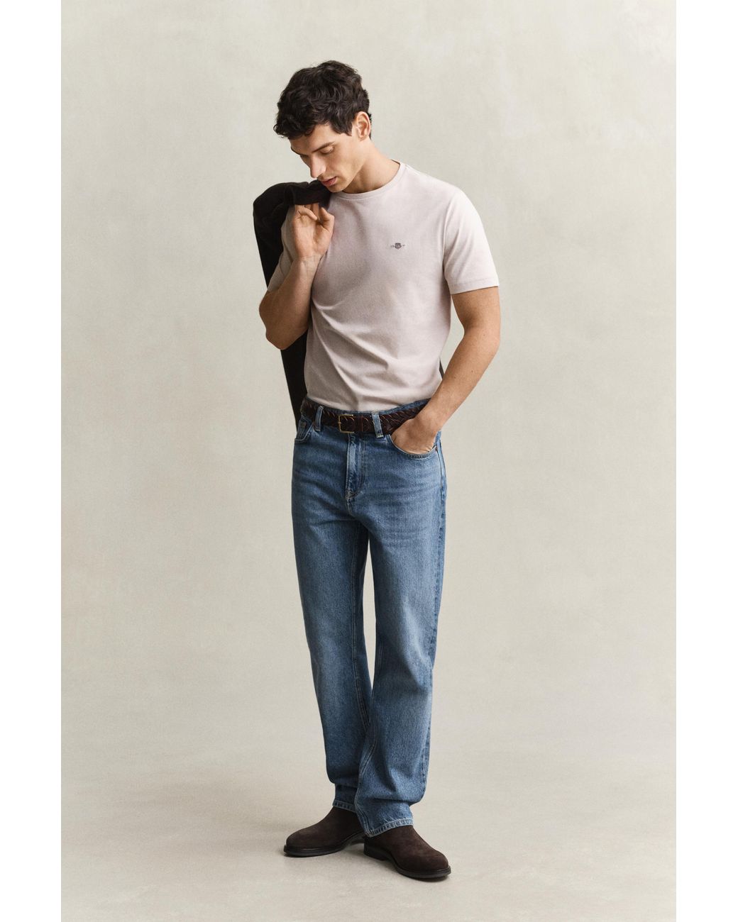 Gant Blue Regular Shield T-Shirt for men
