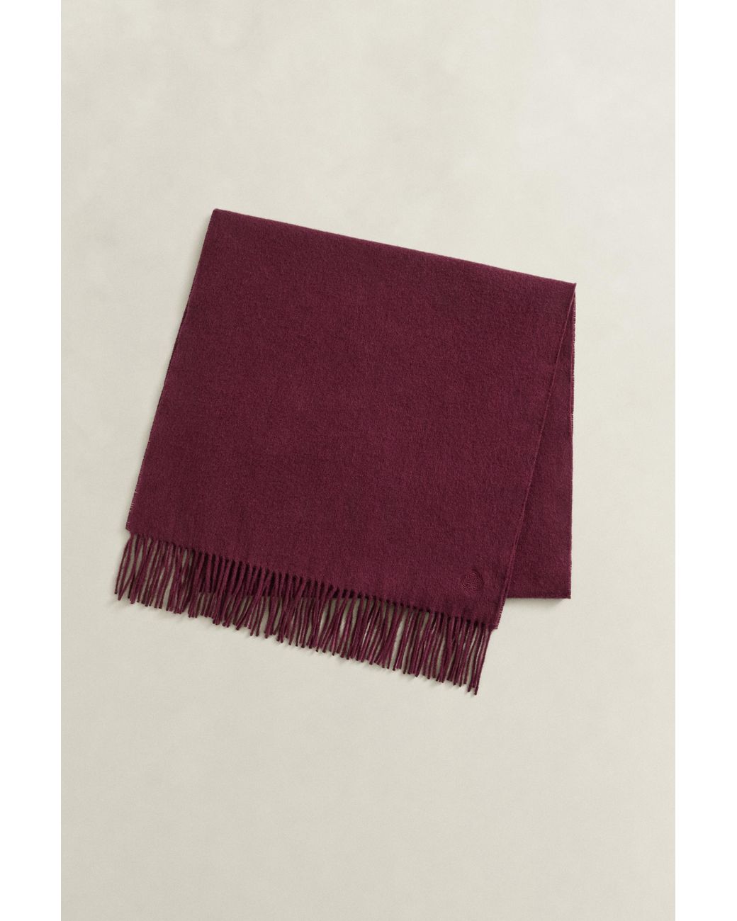 Gant Purple Woven Wool Scarf