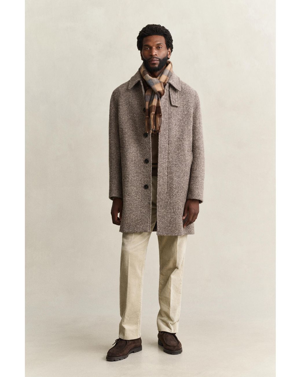 Gant Natural Wool Car Coat for men