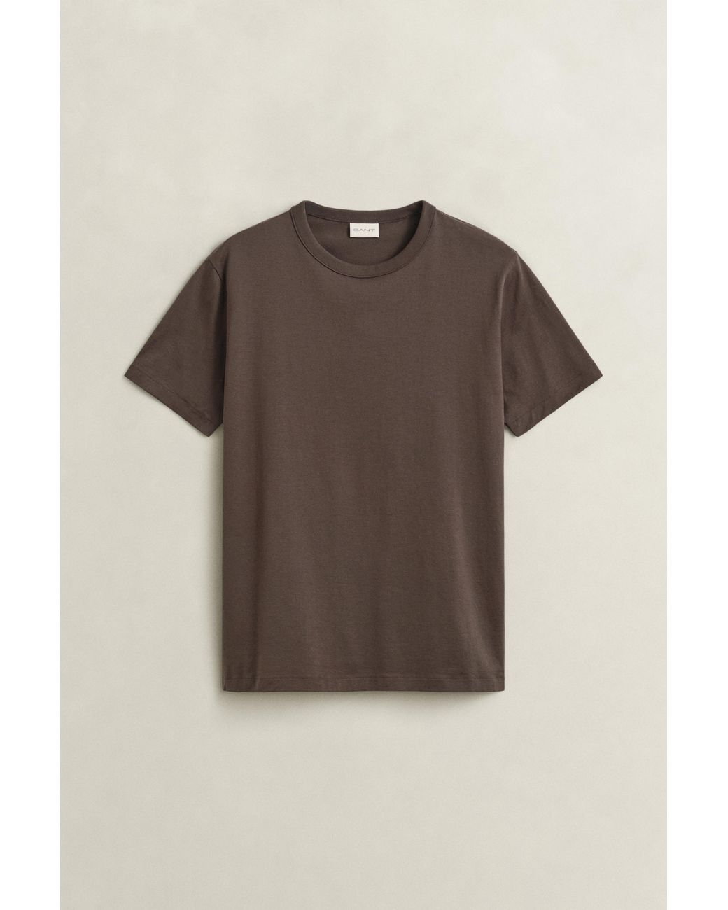 Gant Brown Pima Cotton T-Shirt for men