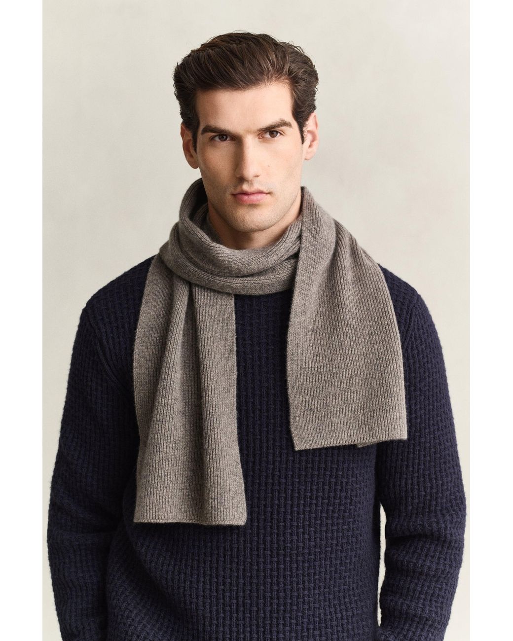 Gant Black Cashmere Scarf for men