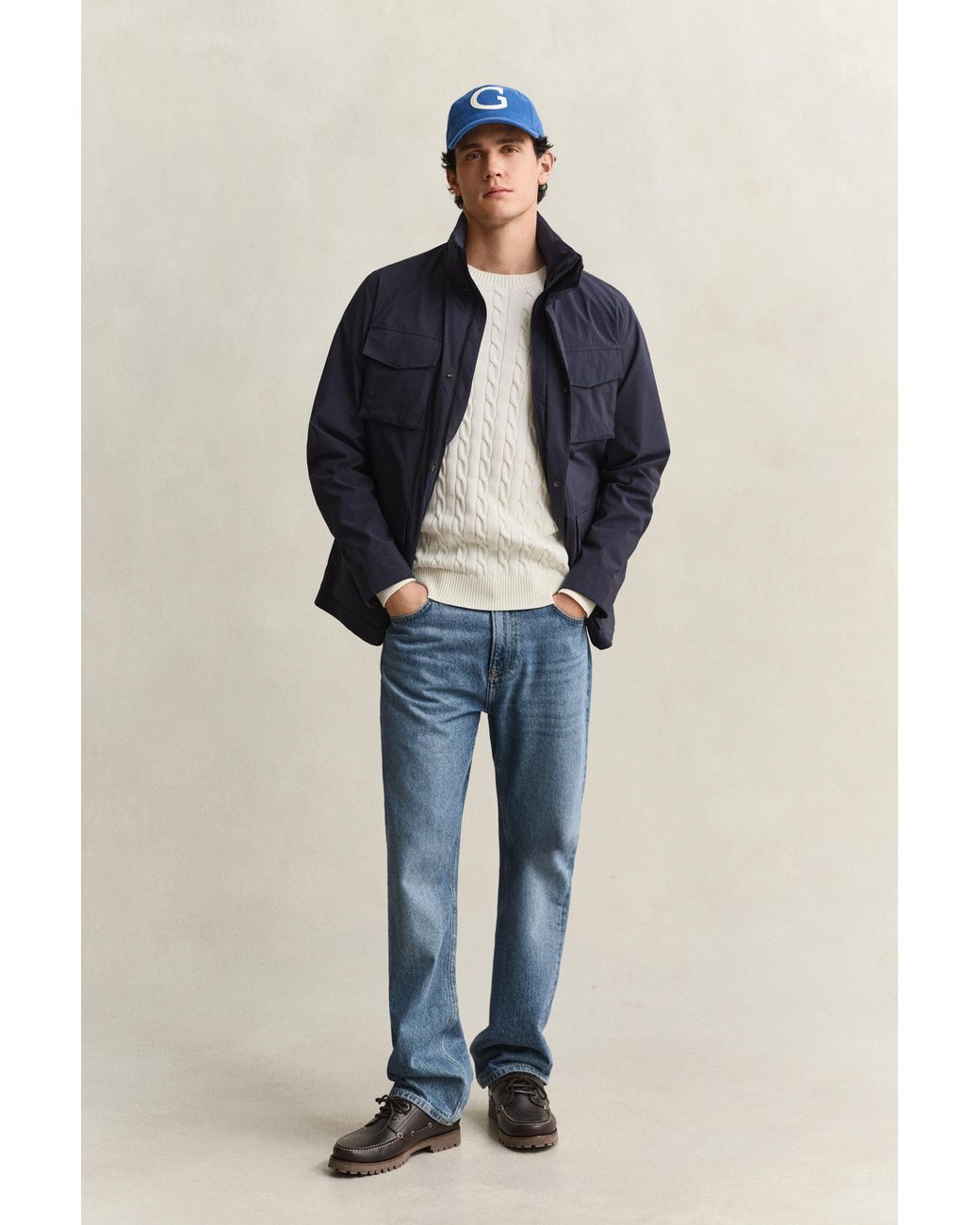 Gant Blue Lightweight Jacket Evening for men