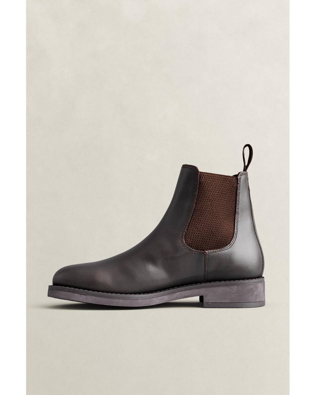 Gant Brown Prepdale Leather Chelsea Boots Dark for men