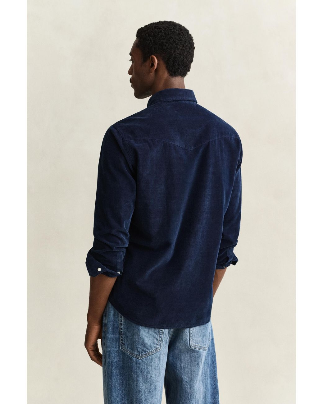 Gant Blue Corduroy Rodeo Shirt for men