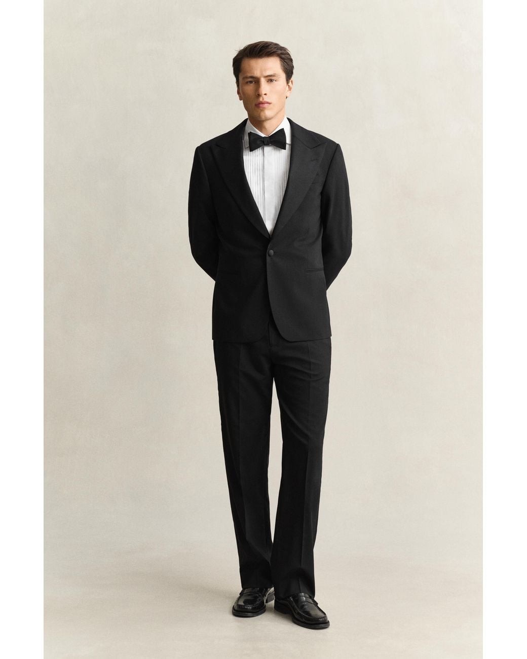 Gant Black Tuxedo Pants for men