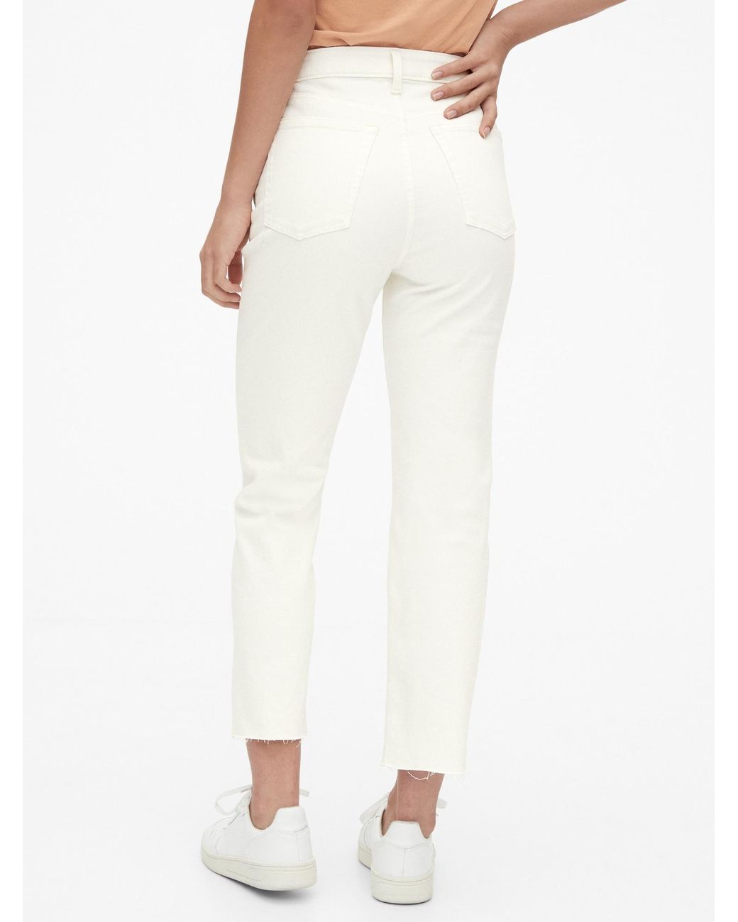 High Rise Curvy Cheeky Straight Jeans 