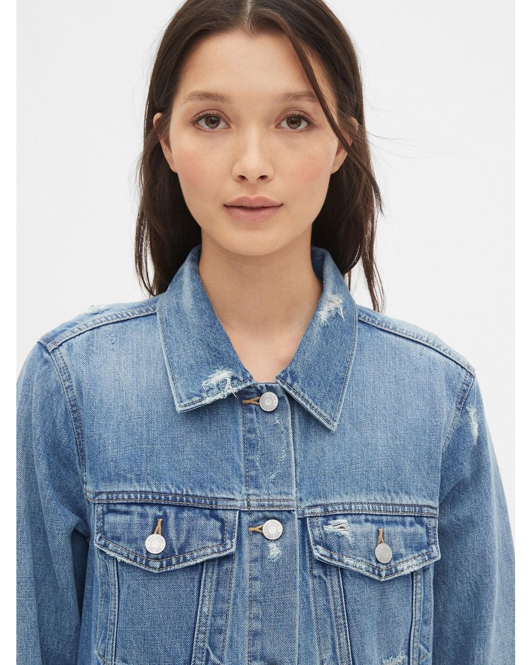 Gap Distressed Oversized Icon Denim 