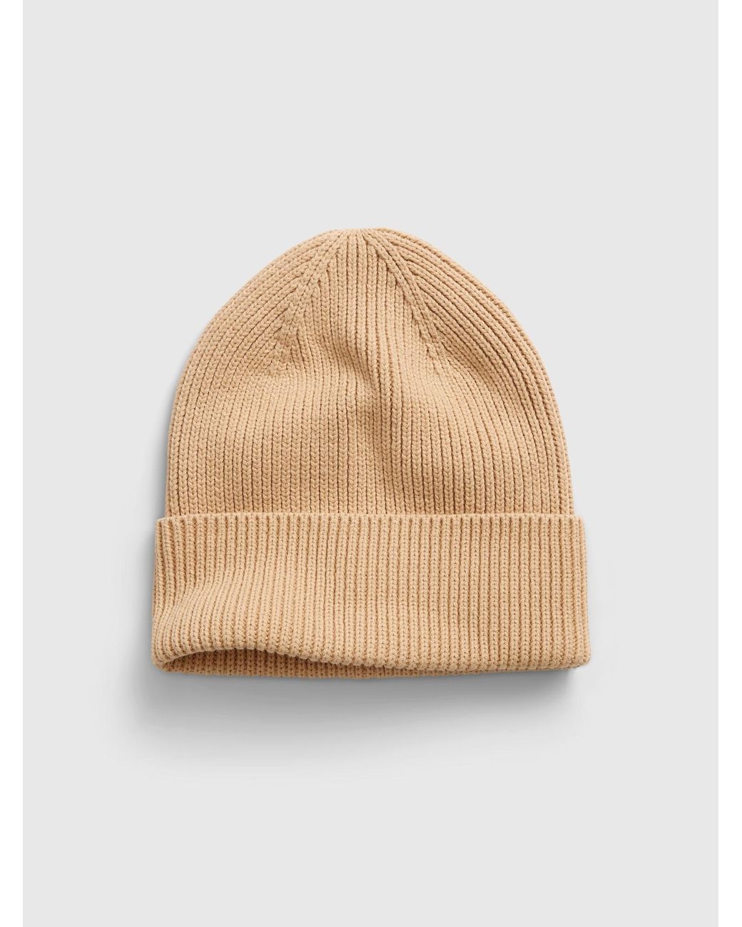 Gap Organic Cotton Ribbed Beanie in 