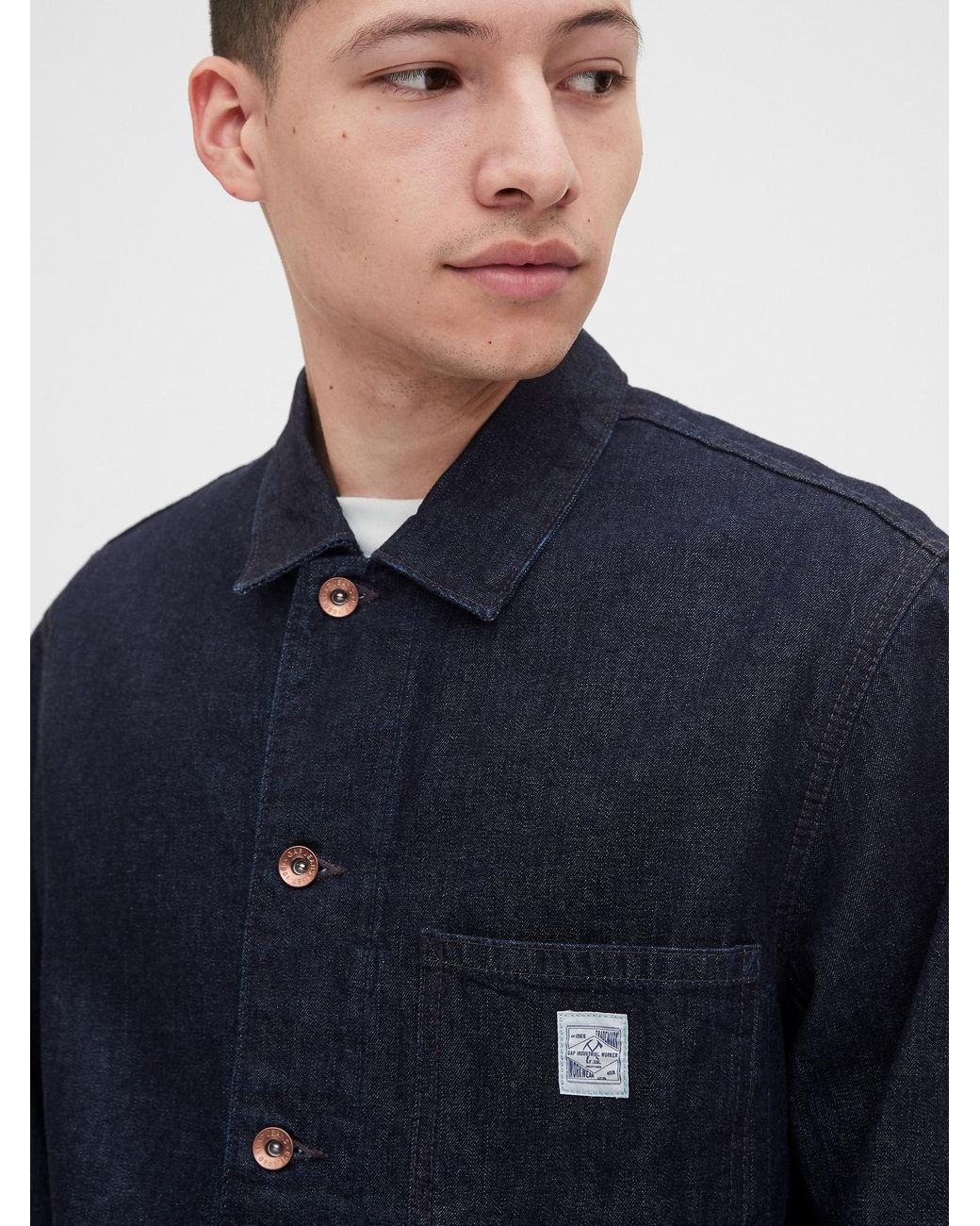 Gap Denim Chore Jacket in Blue for Men 