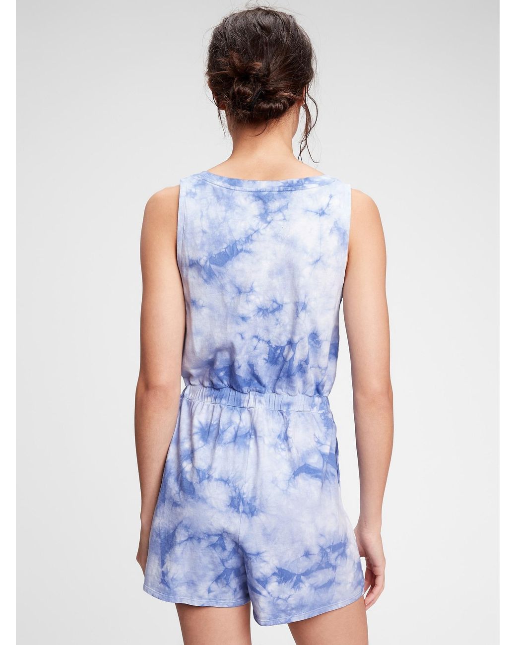 Gap Cotton Tie-dye Sleeveless Henley 