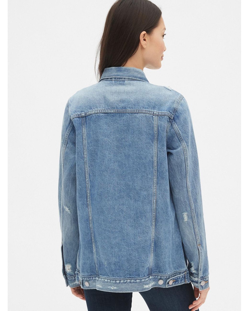 Gap Distressed Oversized Icon Denim 