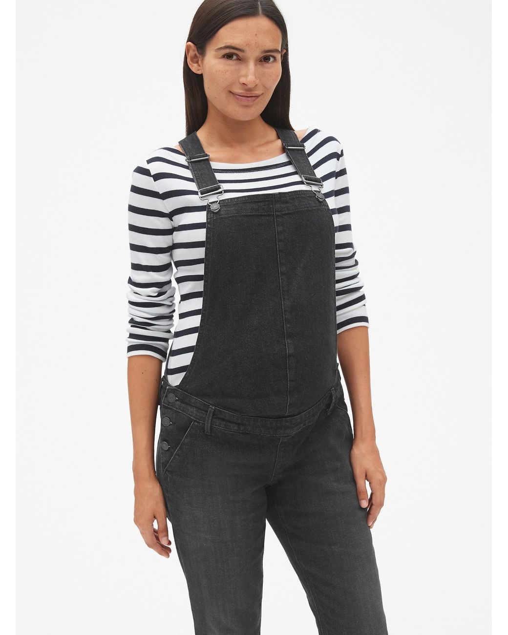 Gap Maternity Denim Overalls in Black 