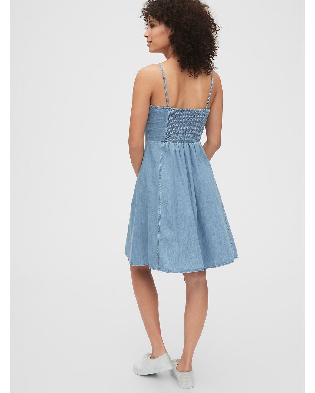 Gap Denim Cami Fit \u0026 Flare Dress in 