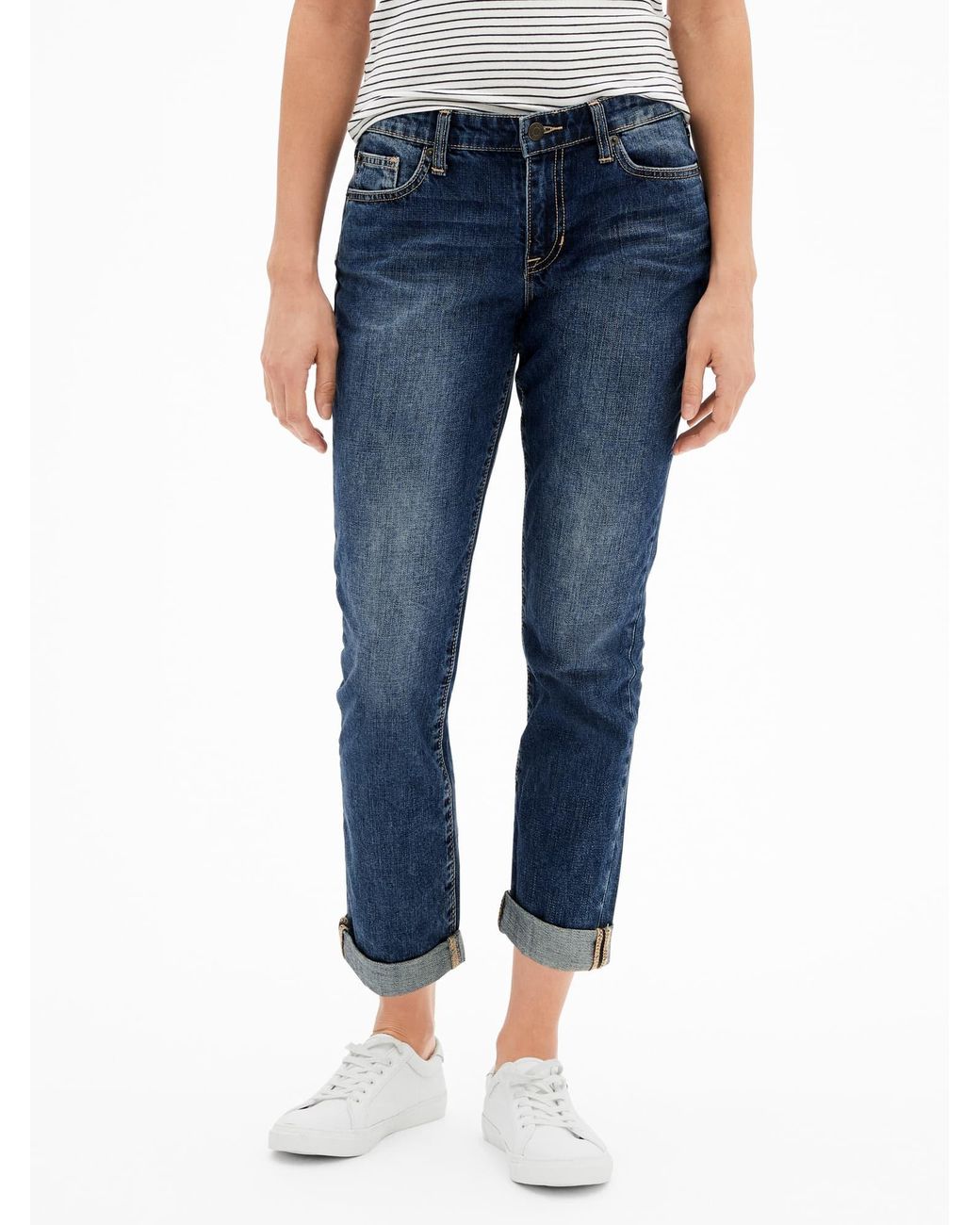 Mid Rise Sexy Boyfriend Fit Jeans 
