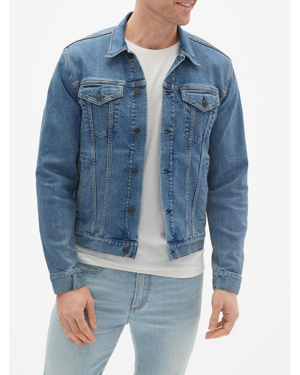 icon denim jacket with gapflex