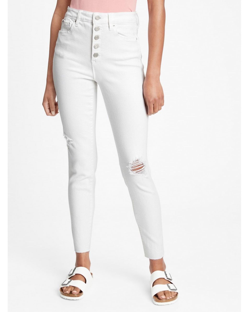 gap white pants
