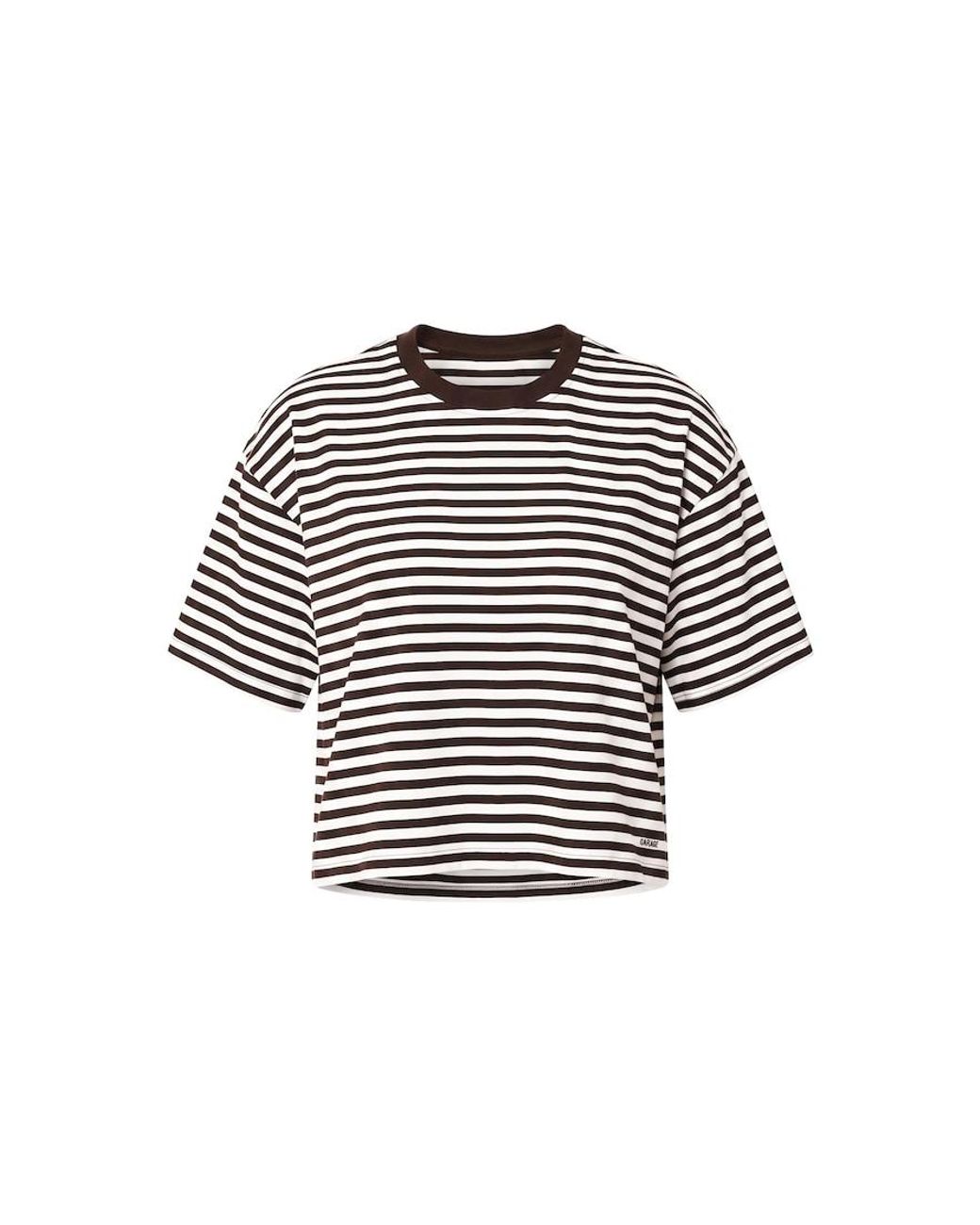 Garage Brown Fluid Crewneck T-Shirt