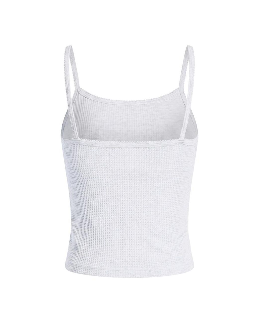 Garage White Waffle Cami Top
