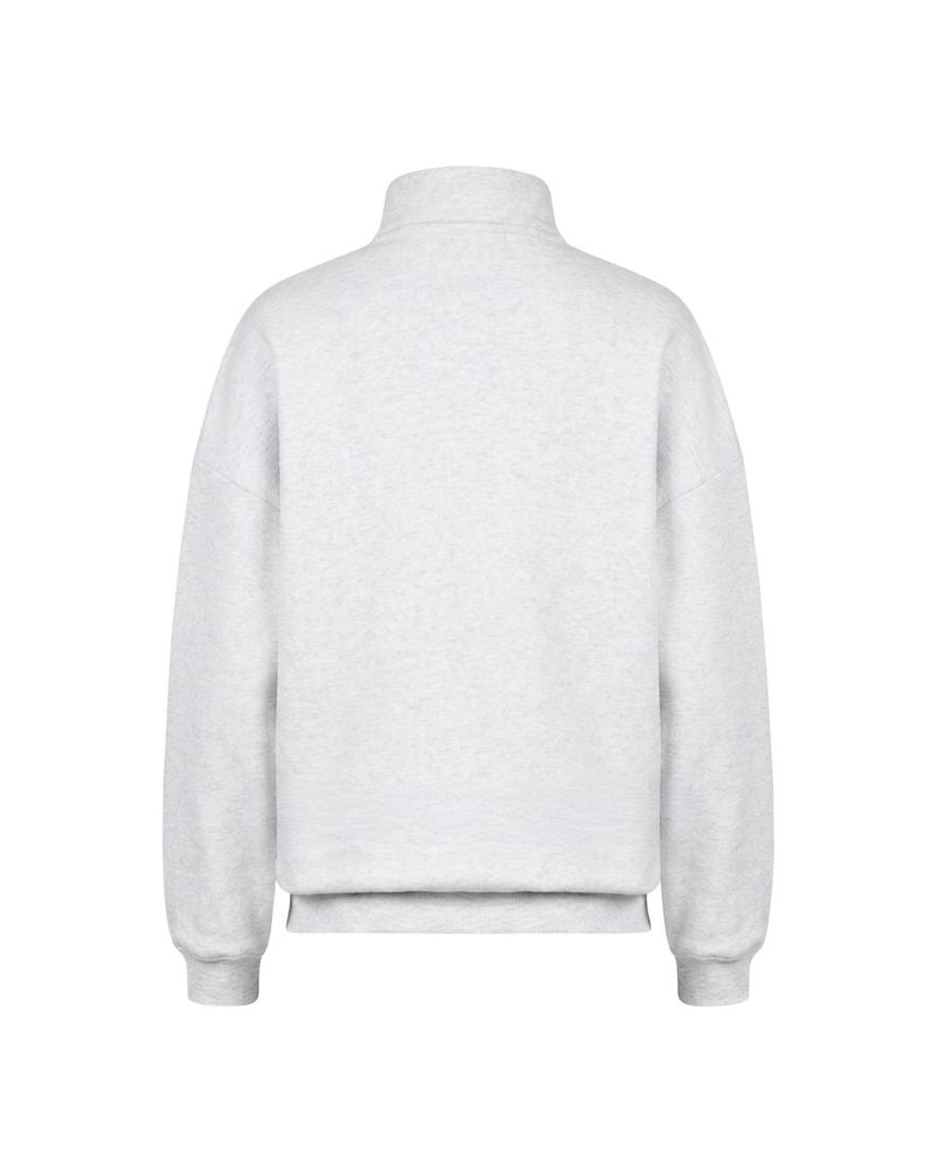 Garage White Ultrafleece Mockneck Full Zip Sweatshirt