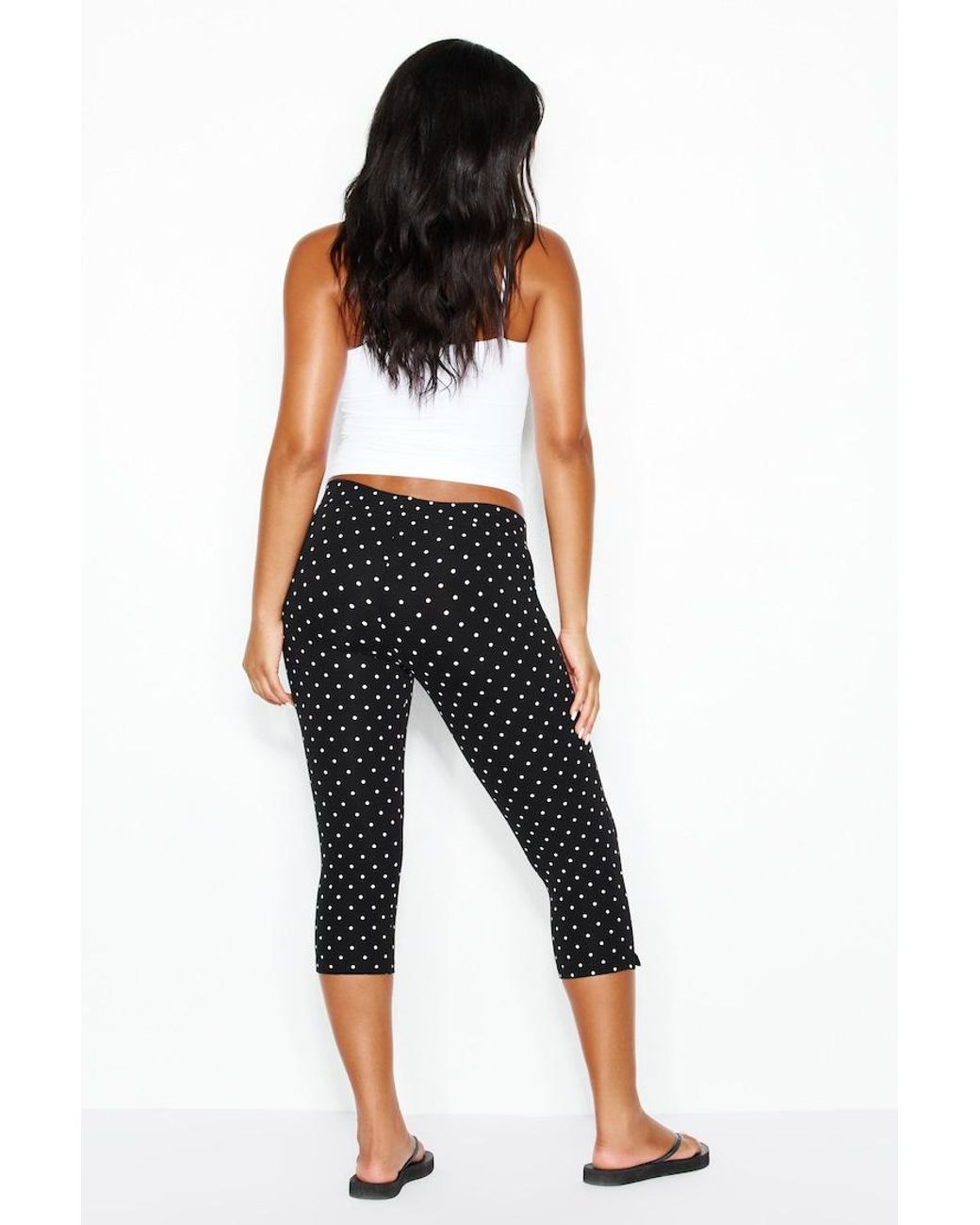 Garage Black Stretchterry Capri Pants