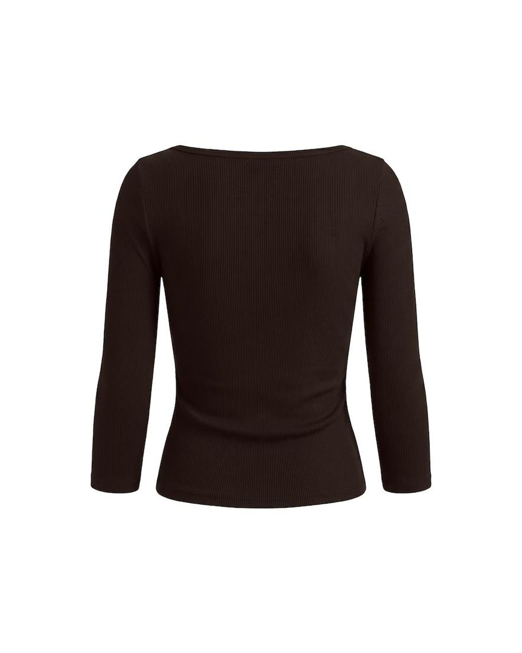 Garage Black Snatchrib 3/4 Sleeve Top