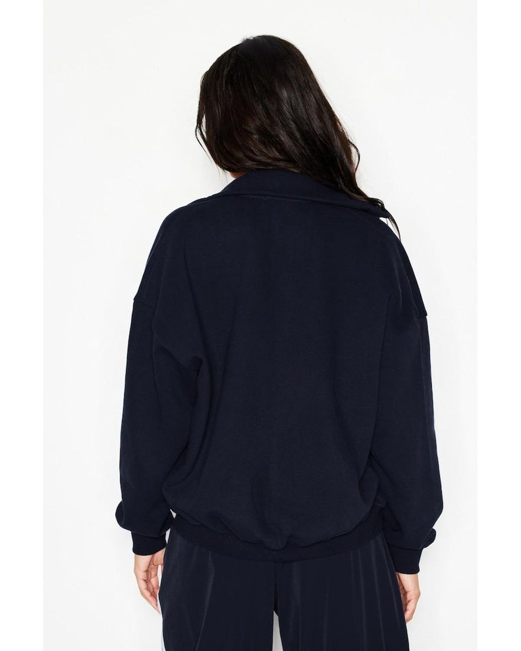 Garage Blue Ultrafleece Mockneck Full Zip Sweatshirt