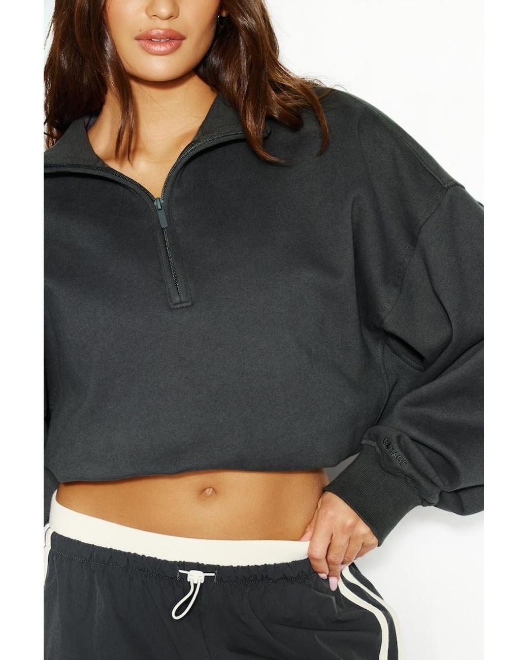 Garage Black Ultrafleece Half Zip Sweatshirt