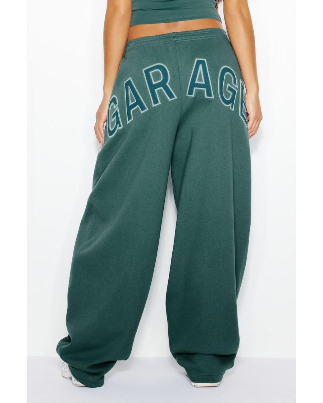 Garage Green Ultrafleece Barrel Leg Sweatpants