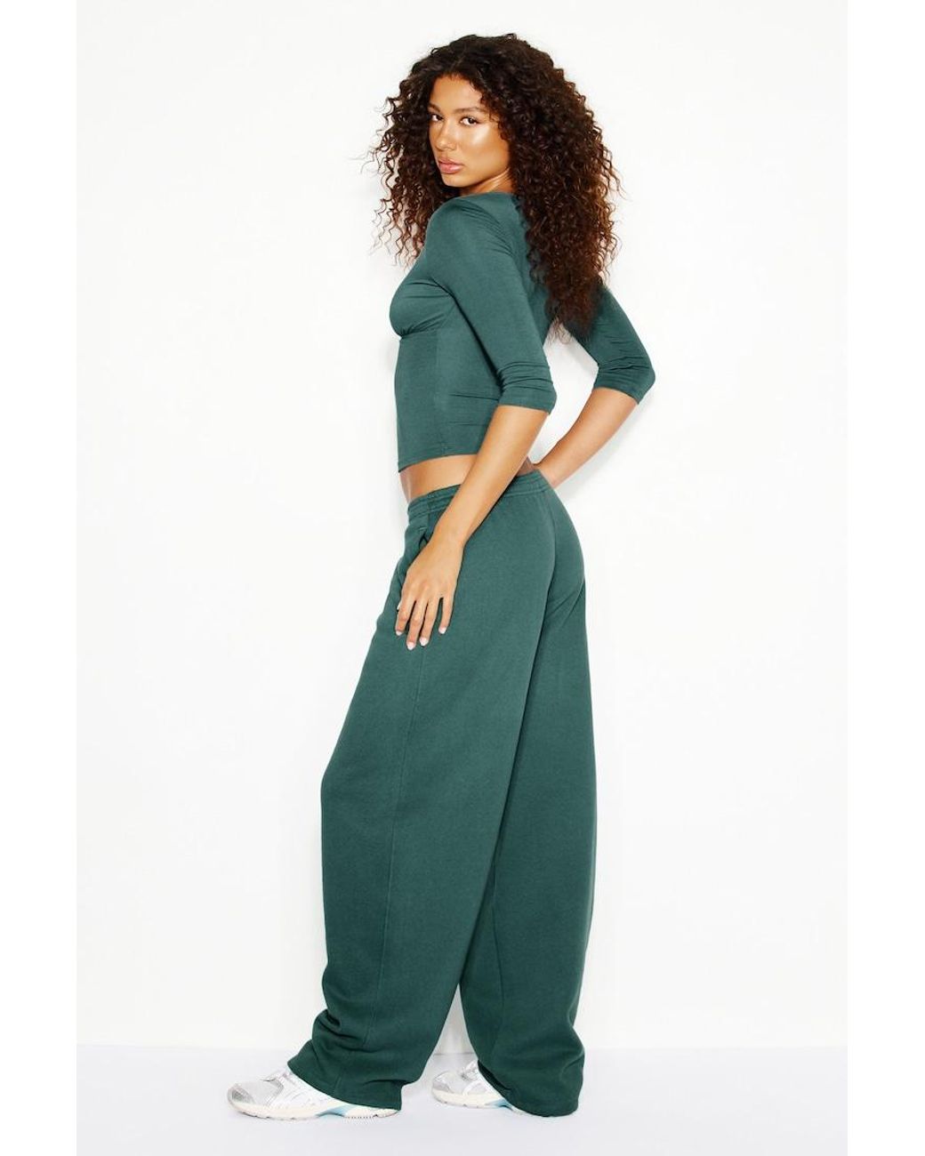 Garage Green Ultrafleece Barrel Leg Sweatpants