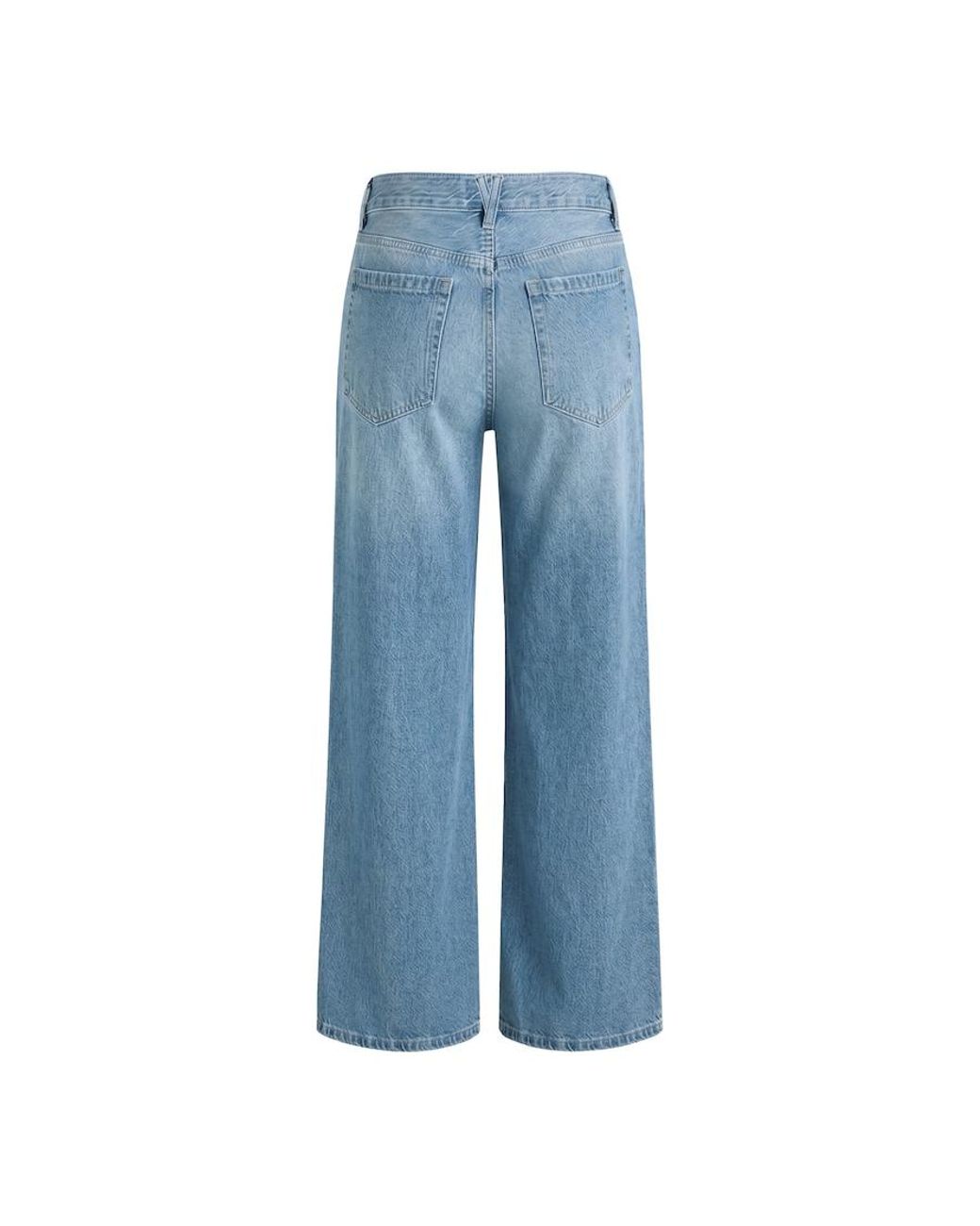 Garage Blue Low Rise Baggy Jeans