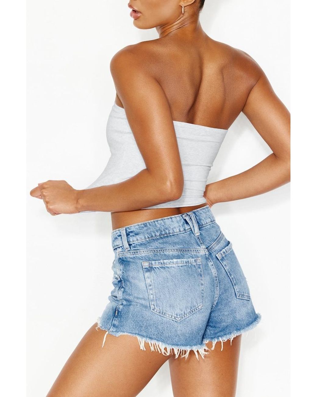 Garage Blue Denim Festival Shorts