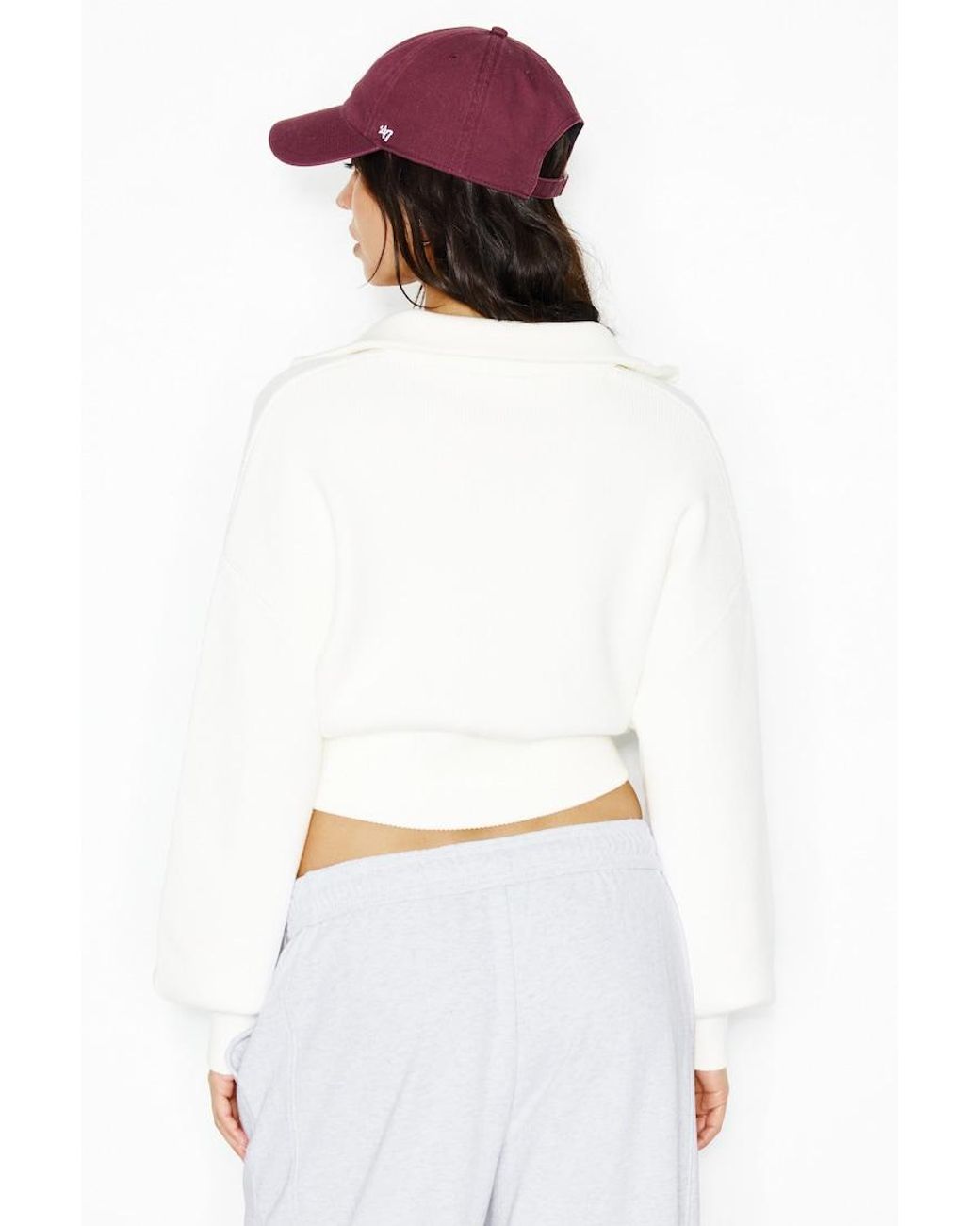 Garage White City Layer Half Zip Jacket