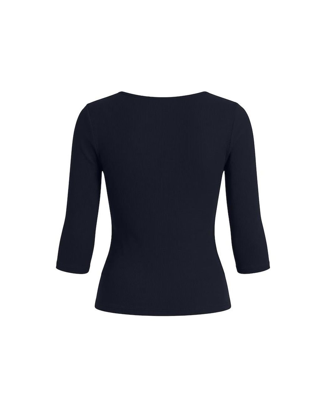 Garage Blue Plunge 3/4 Sleeve Top