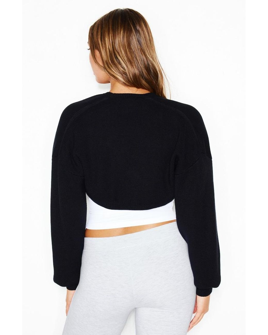 Garage Black Long Sleeve Shrug Cardigan