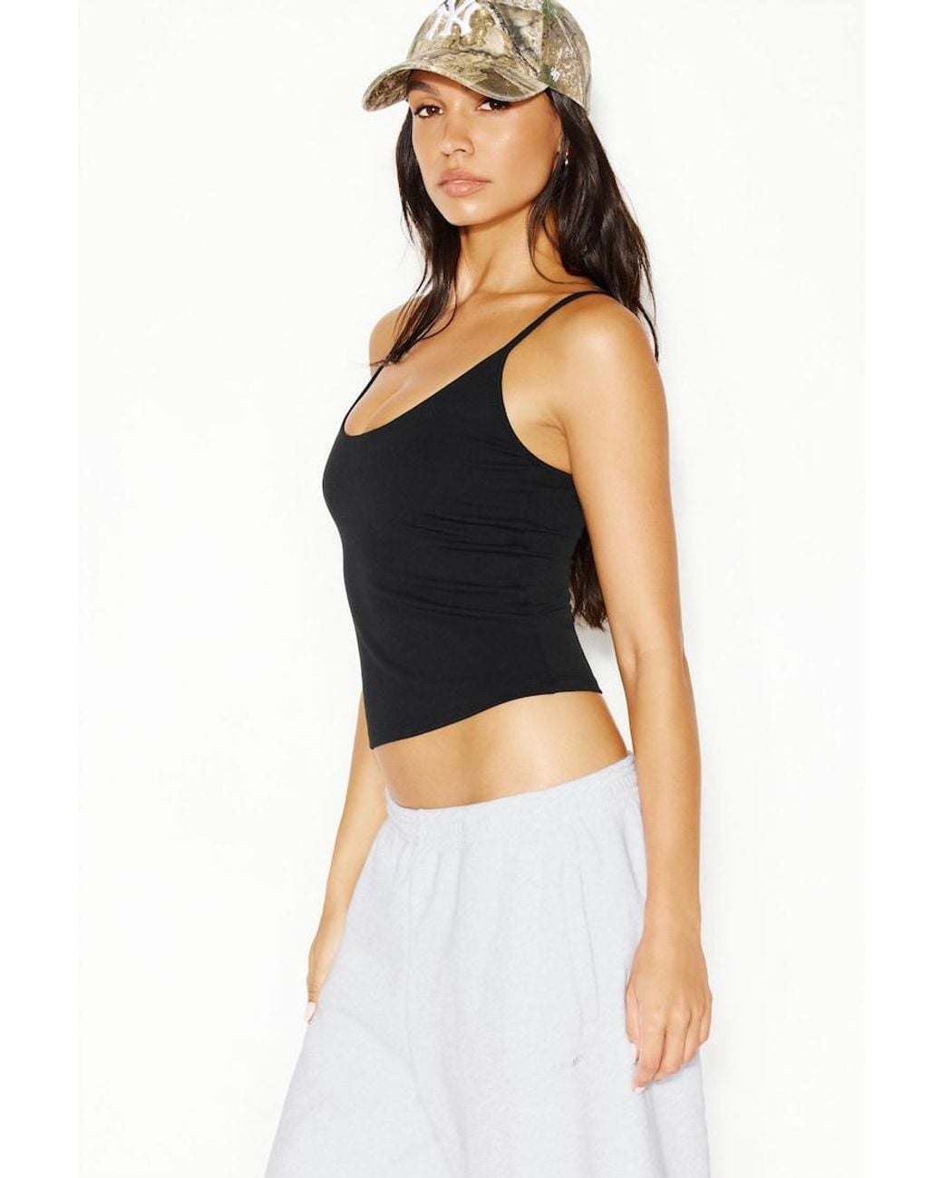 Garage Black Sleek High Point Cami Top