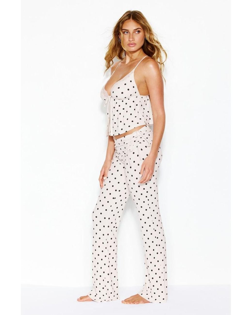 Garage White Supersoft Ribbed Cinched Pants