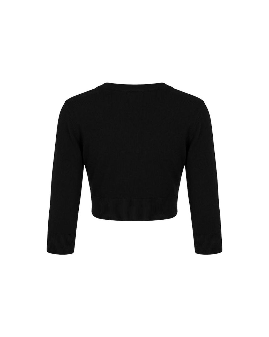 Garage Black Ultra Cropped Cardigan Long Sleeve Top