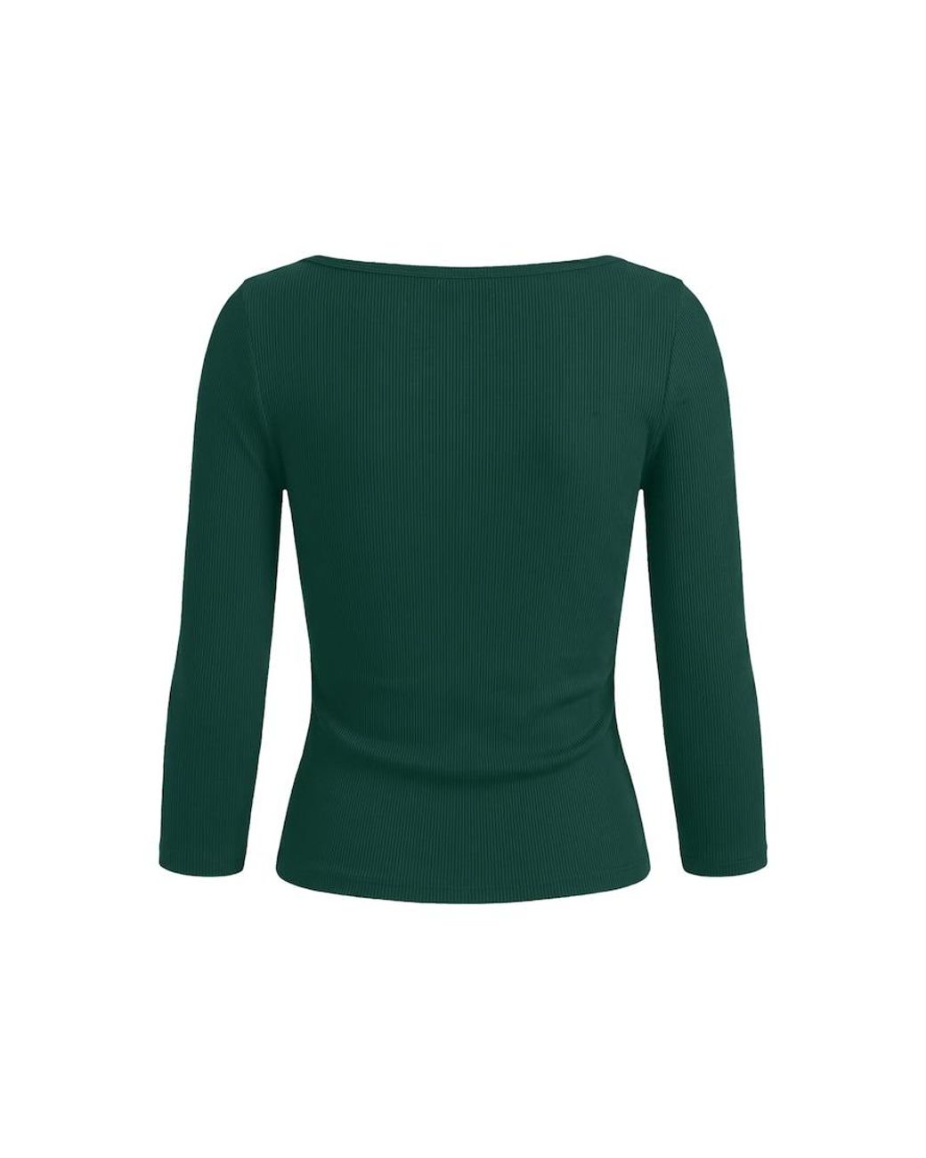Garage Green Snatchrib 3/4 Sleeve Top